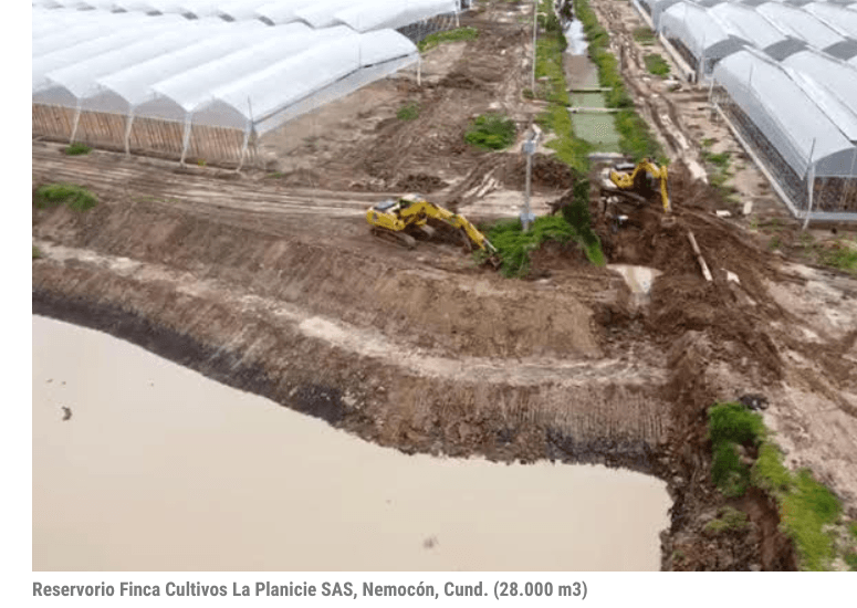 Reservorio Finca Cultivos La Planicie SAS, Nemocón, Cund. (28.000 m3) (2)